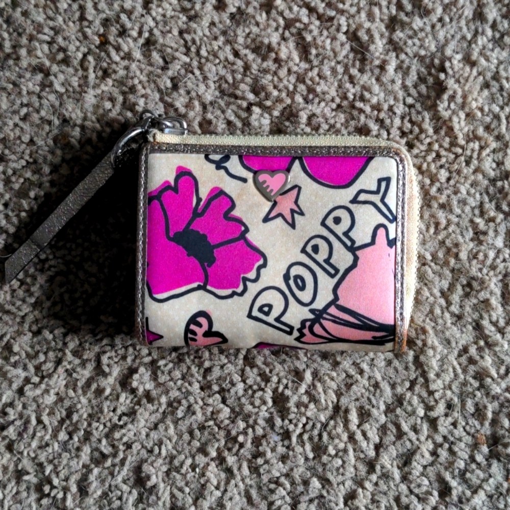 Coach poppy wallet.